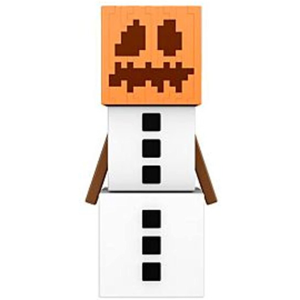 Minecraft Fusion Figures Craft-a-Figure Snow Golem - Easy to Build Character - Compatible With Other Figures - Large Size -...