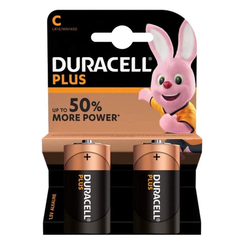 Duracell Plus MN1400 - Battery 2 x C type Alkaline