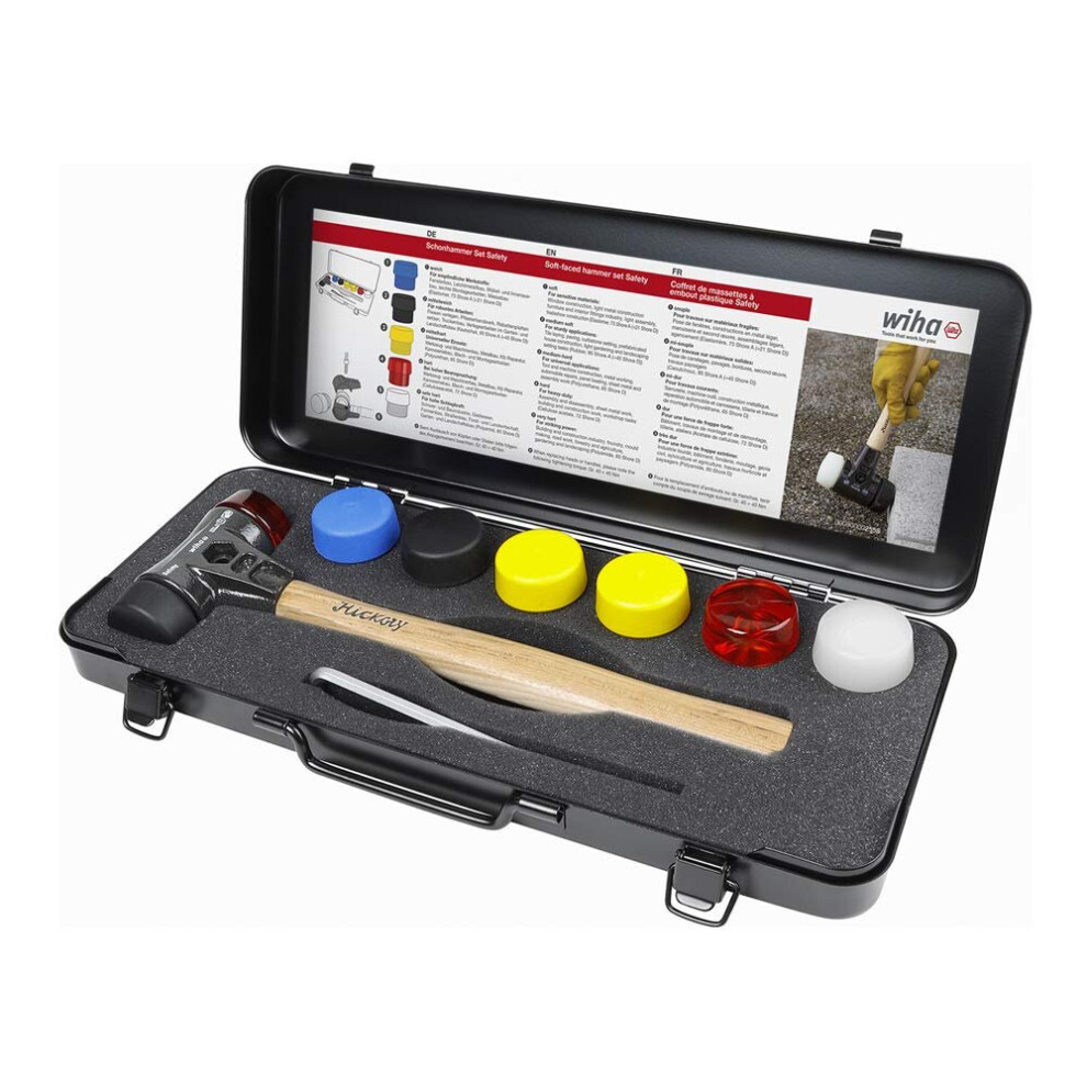 Wiha 44008 Series 832 B8 Safety Soft-Faced Hammer Set