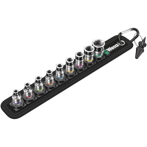 Wera Belt 1 Zyklop socket set with holding function, 1/4" drive, 10 pieces