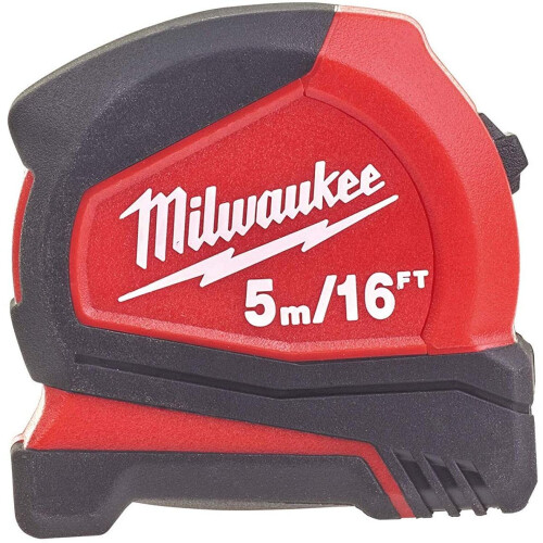 Milwaukee Milwaukee 4932459595 932459595 Pro Compact Tape Measure 5m/16ft (Width 25mm)