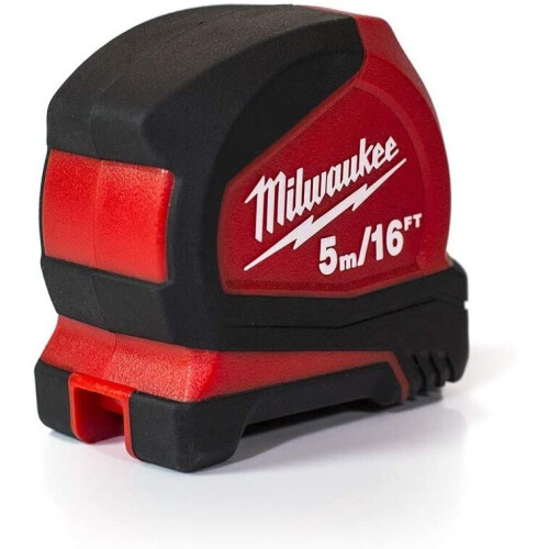 Milwaukee Milwaukee 4932459595 932459595 Pro Compact Tape Measure 5m/16ft (Width 25mm) 1