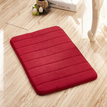 (WineRed, 50*80cm/19.7*31.5in) Non-slip Absorbent Soft Memory Foam Bath Bathroom Bedroom Floor Mat Shower Rug