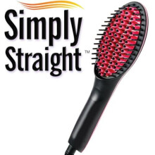(UK Plug) Simply Straight Professional Ceramic Straightening Brush Hair Straightener