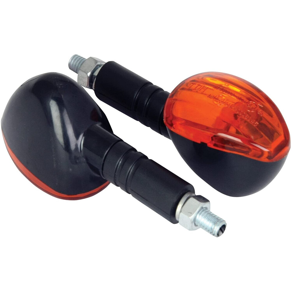 Motorcycle Indicators Midi Axe With Body And Lens Black/Amber 5034862344908