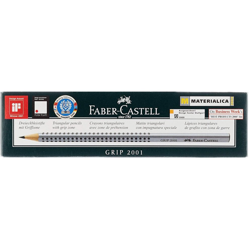 Faber-Castell Blacklead Pencil GRIP 2001 - 2B Pack Of 12