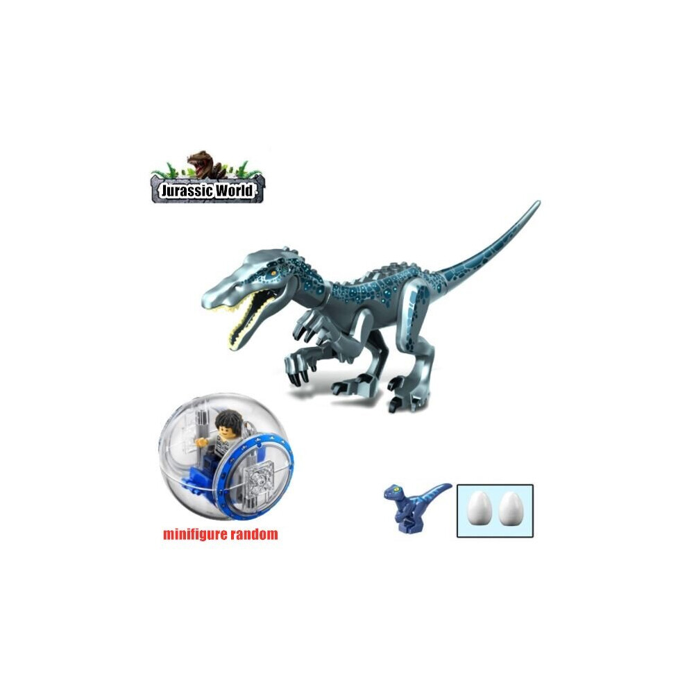 (Royal blue) Jurassic World Tyrannosaurus Gyrosphere Escape Assembly Building Toy The Best Gifts for Kids