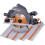 Evolution Power Tools R185CCSX Multi-Material Circular Saw and Track (Combination Pack), 1600 W, 110 V-Site Use 1