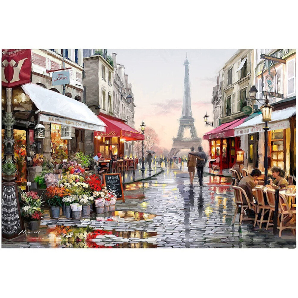 40*50cm Street Paris Eiffel Tower Paint By Numbers Canvas