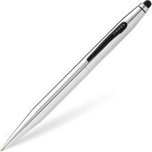CROSS Tech2 Chrome Ballpoint Pen with Stylus incl. Premium Gift Box – Refillable Medium Ballpen