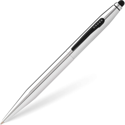 Cross CROSS Tech2 Chrome Ballpoint Pen with Stylus incl. Premium Gift Box – Refillable Medium Ballpen