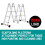 14 IN 1 4.7M Multi-function Folding Aluminum Ladder Home Lift Ladder 4
