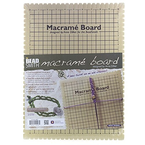 Beadsmith Large Macrame Board with Instructions 10"x14"