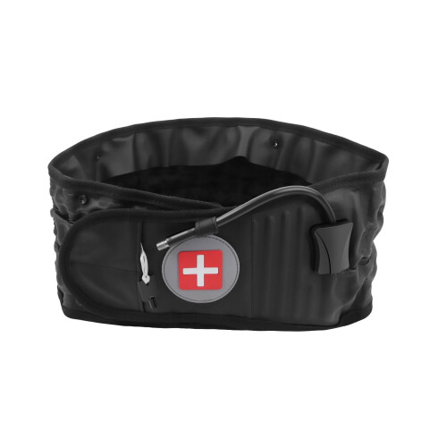 (Black) Decompression Belt Back Brace Lumbar Support Spinal Traction Extender Waist
