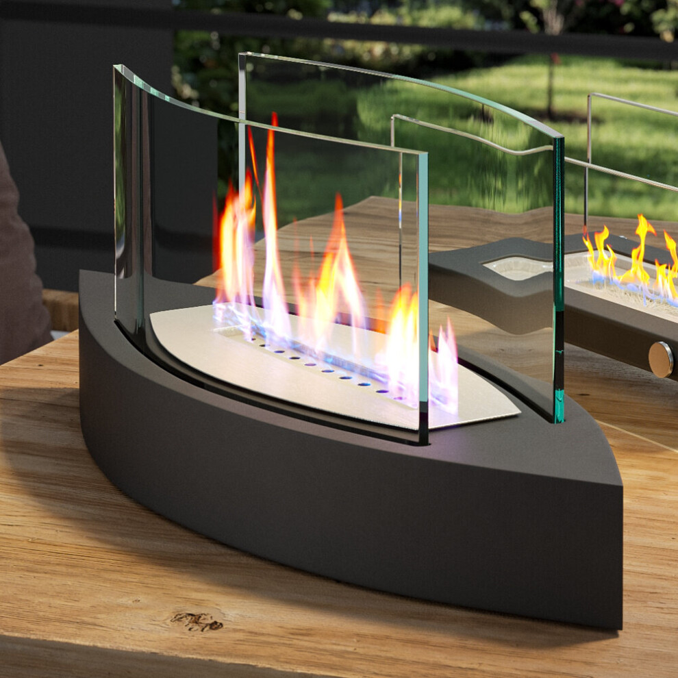 Unique Smokeless Stainless Steel Tabletop Ethanol Fireplace