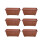6 Venetian Window Box Trough Planters Small 40cm Terracotta Colour 3