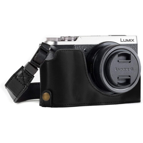 MegaGear MegaGear Ever Ready Leather Camera Half Case compatible with Panasonic Lumix DMC-GX80