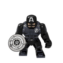 (Captain America) Marvel Superheroes Iron Man Loki Groot Building Blocks Big Figures Toys Fit Lego