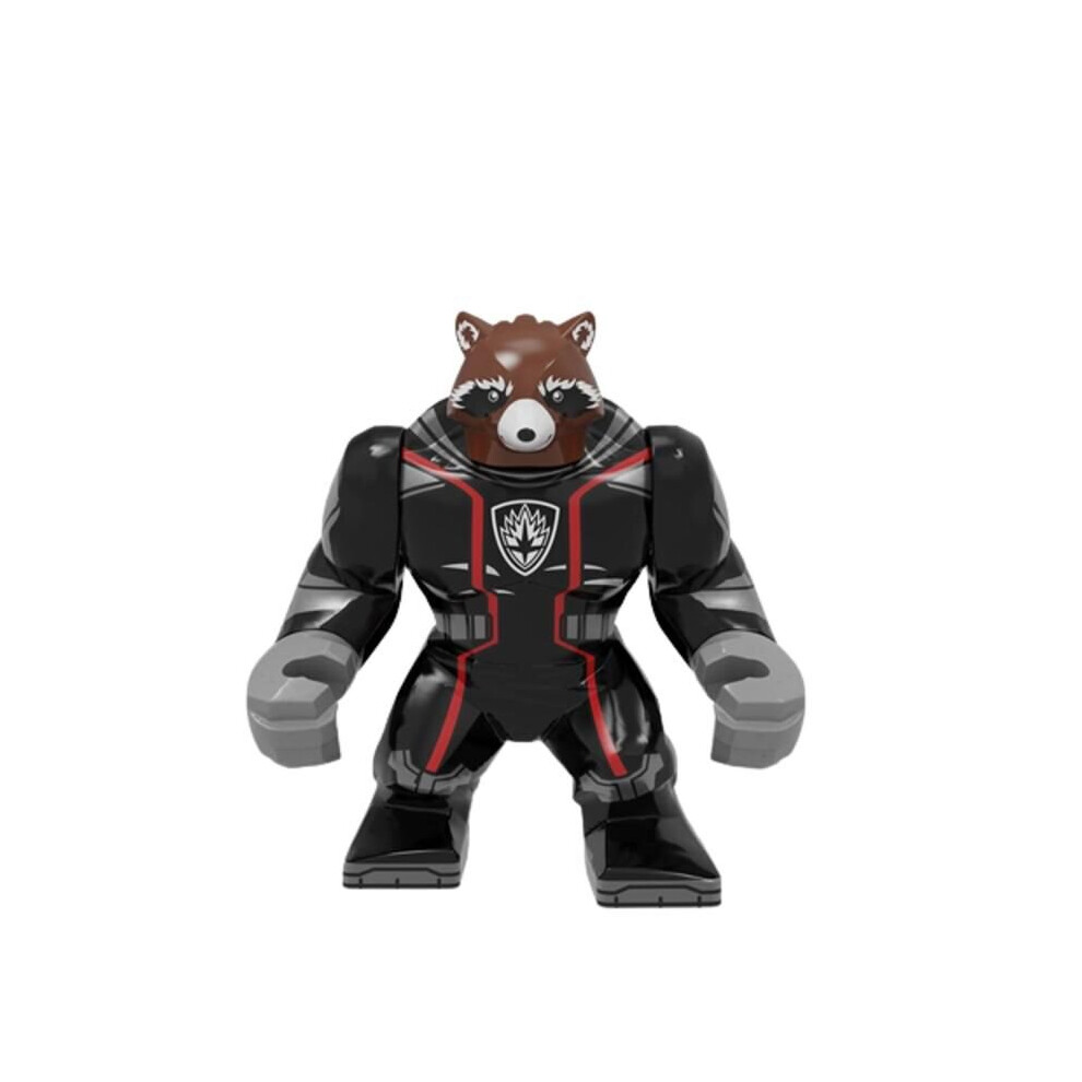 (Rocket) Marvel Superheroes Iron Man Loki Groot Building Blocks Big Figures Toys Fit Lego