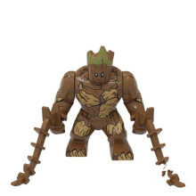 (Groot) Marvel Superheroes Iron Man Loki Groot Building Blocks Big Figures Toys Fit Lego