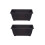 2 Venetian Window Box Trough Planters Small 40cm Plastic Black Colour 3