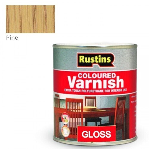 Rustins RUSTINS WOOD VARNISH GLOSS PINE - 500ML