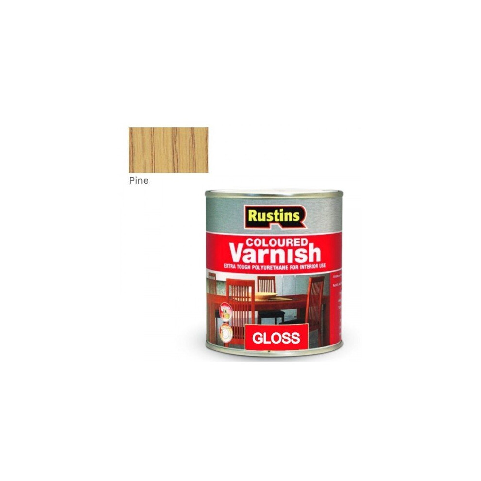 RUSTINS WOOD VARNISH GLOSS PINE - 500ML