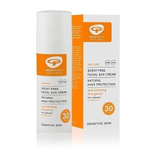 Green People Facial Sun Cream Scent Free SPF30 50ml (Pack of 1)