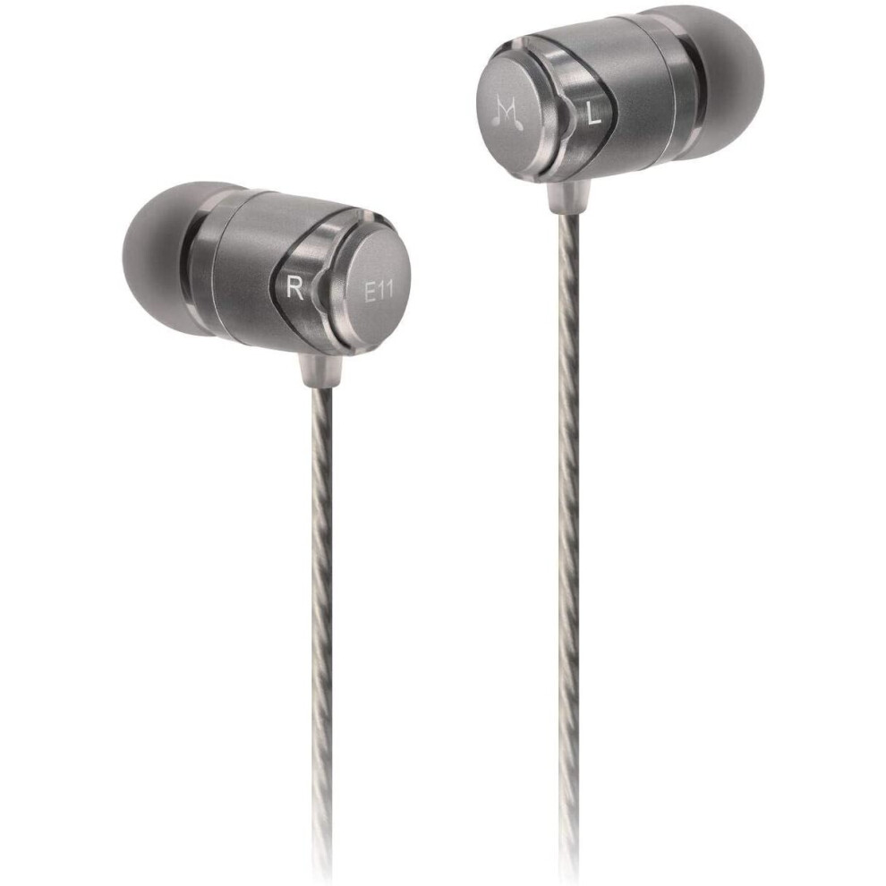 Soundmagic E11 High Fidelity Headphones Smartphone Earbuds In-Ear Headphones Earphones With Noise Reduction - Gun 6949379002076
