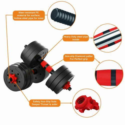 (20KG) Dumbbell Barbell Weight Set 2