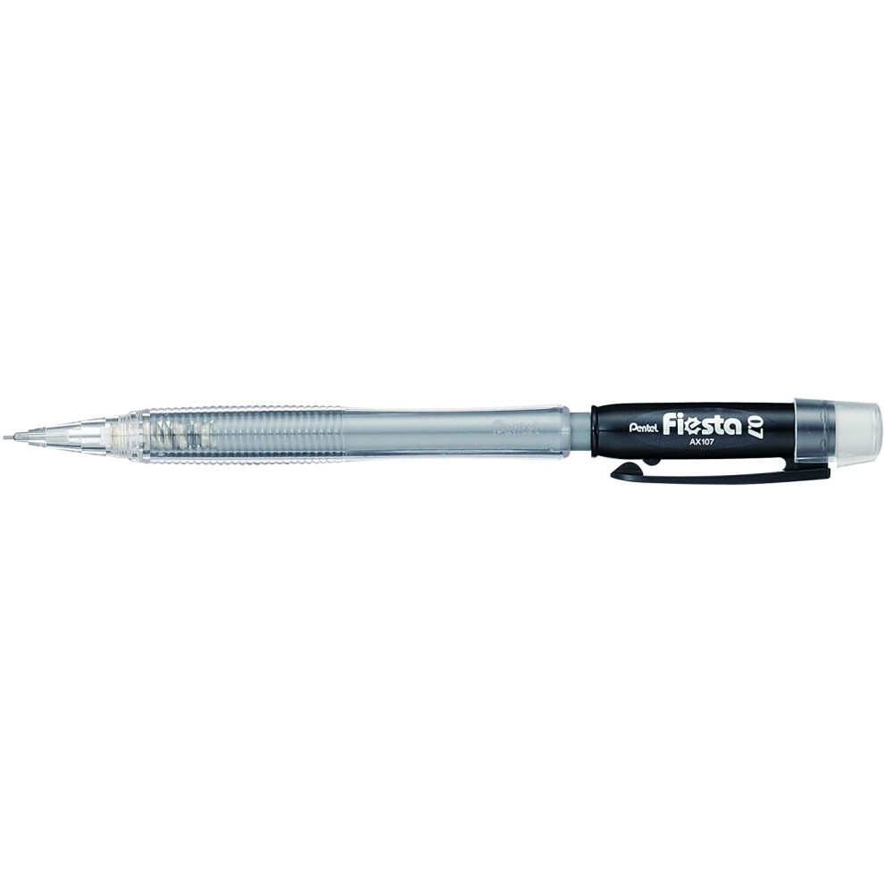 Pentel Fiesta 0.7Mm Automatic Pencil - Barrel (Pack Of 12) Black