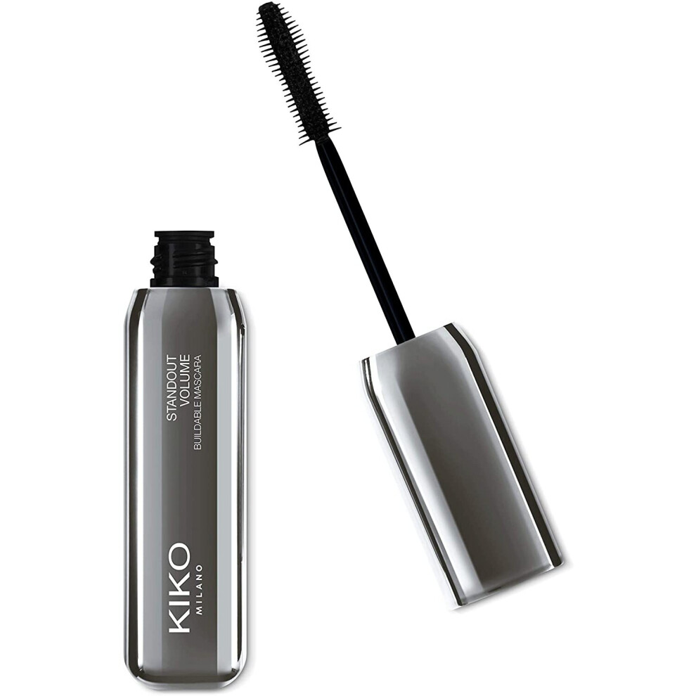Kiko Milano Standout Volume Buildable Mascara | Buildable Volume-Enhancing Effect Mascara, From Natural To Intense