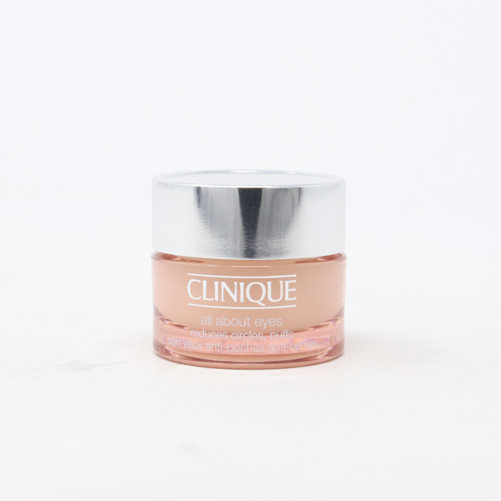 Clinique All About Eyes Reduces Circles, Puffs  0.5oz/15ml New