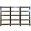 Ράφια Monster Racking T-Rax Heavy Duty, Μαύρα, Π 75 cm, Β 30 cm, Σετ 6 τεμαχίων 12