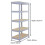 3 x Μεταλλικά Ράφια Q-Rax 90 x 50 x 180 εκ. Γκρι 19