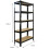 Ράφια Monster Racking T-Rax Heavy Duty, Μαύρα, Π 75 cm, Β 30 cm, Σετ 6 τεμαχίων 15