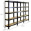 Ράφια Monster Racking T-Rax Heavy Duty, Μαύρα, Π 75 cm, Β 30 cm, Σετ 3 τεμαχίων 12