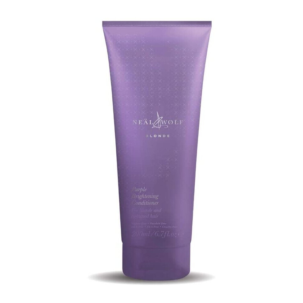 Neal & Wolf Blonde Brightening Conditioner 200Ml – Protects & Brightens Blonde Hair With Vitamin B5 Purple