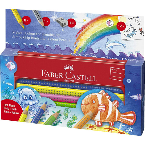 Faber-Castell Kredki Jumbo Grip 8 kolorów