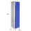 MonsterShop Metal Lockers 3 Doors Steel Staff Lockable Gym Storage Changing Room School Blue 25