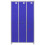 Lockerkast Metaal - Blauw - Driedeurs - Flatpack 8
