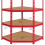 Γωνιακό ράφι Monster Racking Z-Rax, κόκκινο, πλάτος 90 cm 9