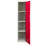 MonsterShop Metal Lockers 4 Doors Steel Flatpack Storage Lockable Gym School Red – 45cm D 10