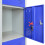 MonsterShop Metal Lockers 4 Doors Steel Flatpack Storage Lockable Gym School Blue – 45cm D 21