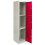 MonsterShop Metal Lockers 3 Doors Steel Flatpack Storage Lockable Gym School Red – 45cm D 16