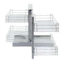 Magische Ecke Küche Körbe herausziehen Linke Hand Slide Out Wire Storage 80-90cm