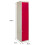 MonsterShop Metal Lockers 2 Doors Steel Staff Storage Lockable Gym School Changing Room Red 18