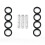 Κιγκλίδωμα από ανοξείδωτο ατσάλι MonsterShop, με στύλο στο τέλος, ύψος 110 cm 11