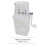 KuKoo Commercial Ice Maker Stainless Steel Machine 40kg/24hr Restaurant Bar IceMaker 45