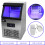 KuKoo Commercial Ice Maker Stainless Steel Machine 40kg/24hr Restaurant Bar IceMaker 42
